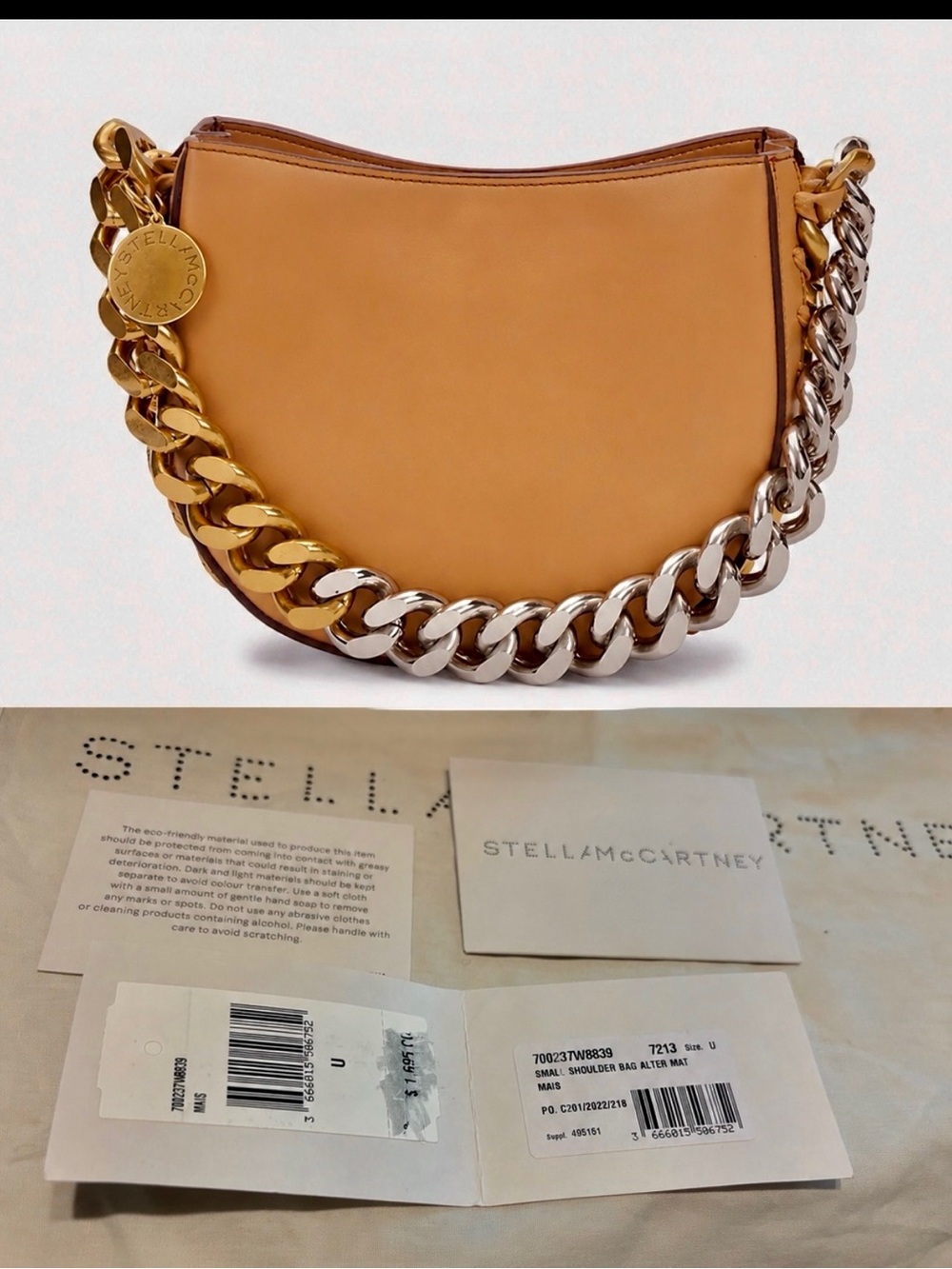 Stella McCartney Frayme Small Shoulder Bag ** Pristine ** - Picture 8 of 10